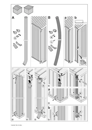 Esővíz levezető cső