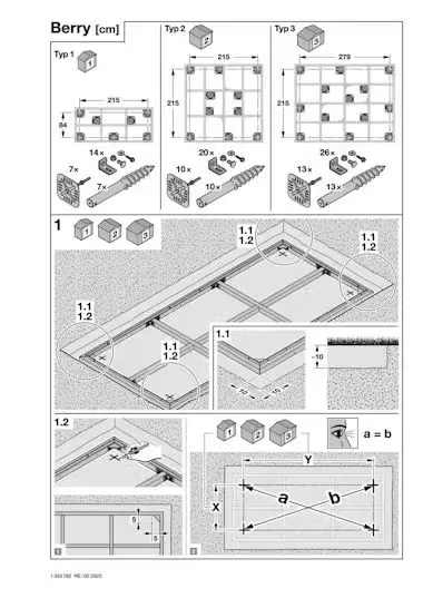 Berry tároló csavaralap szett